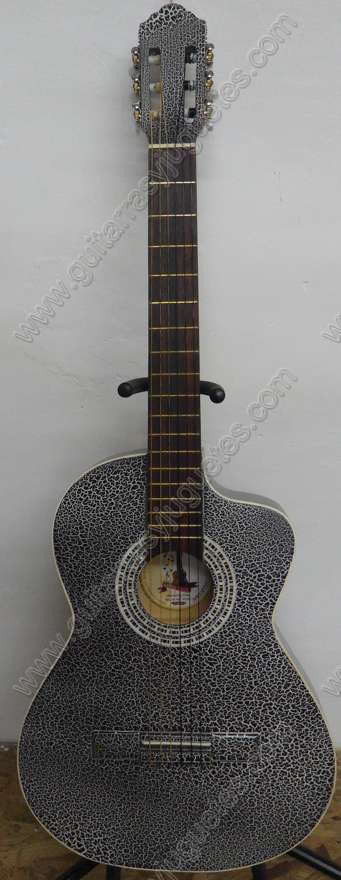 Guitarra Fileteada crackeada modelo MDFC imagen 1
